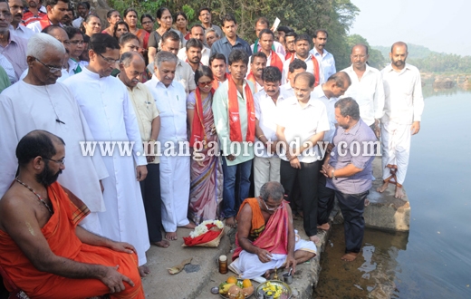Nadi Pooja A novel protest against Netravathi diversion project